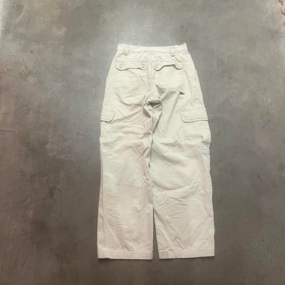 Vintage silvertab men's khaki cargo pants baggy skater wide leg‎ utility 28
